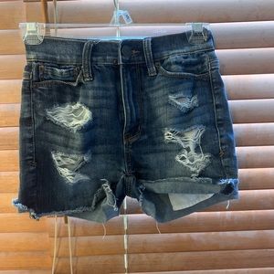 Ripped Jean shorts